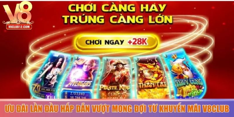 Ưu đãi lần đầu hấp dẫn vượt mong đợi từ khuyến mãi V8club
