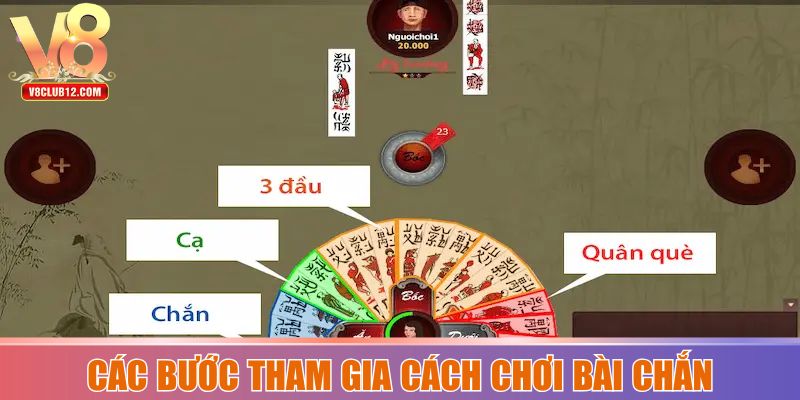 Các bước tham gia cách chơi bài Chắn trên V8club