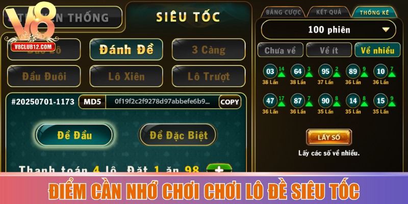 Điểm cần nhớ khi chơi quay số siêu tốc