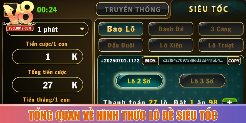 Tổng quan nhanh về hình thức lô đề siêu tốc